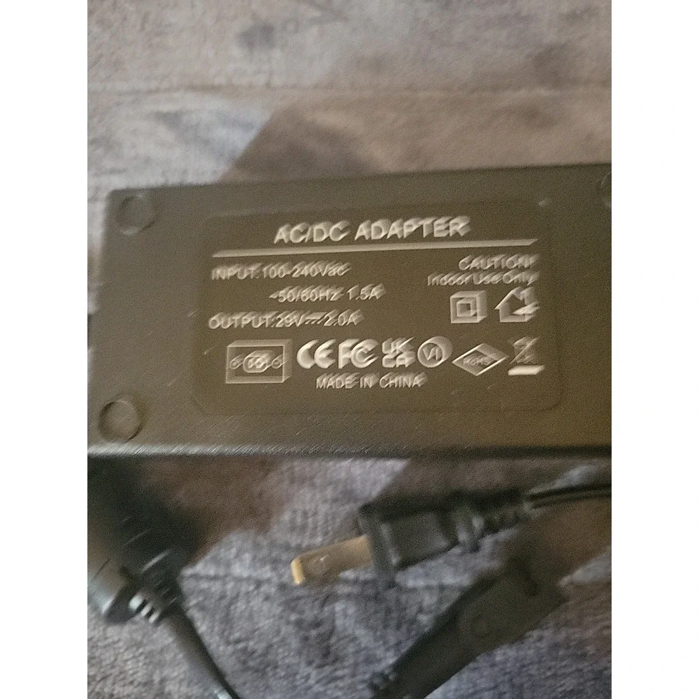 AC/DC Adapter 100-240VAC 29v 2.0a-For‎ Elelectric Recliner